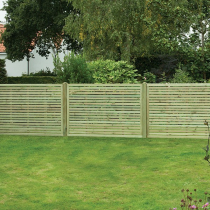 1.2m x1.8m SLATTED PANEL GREEN TREATED