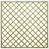 Flat-Top Diamond Timber Trellis Panels