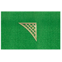 450mm x 450mm DIAMOND TRELLIS CORNER SECTION - GREEN TRTD