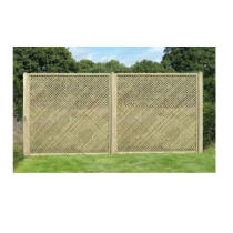 Privacy Diamond Timber Trellis Panels