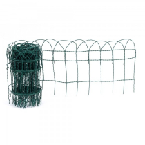 BORDER FENCE 400mm x 10m ROLL GREEN PVC COATED WIRE