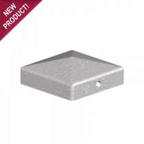 Metal fence post cap 4"(100mm) GALVANISED