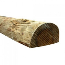 1.68 HVY HALF RND(5'6"x4-5") Pointed & Treated Stake