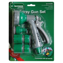 GARDEN SPRAY GUN NOZZLE 6 PATTERN LOCK ON