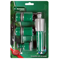 GARDEN HOSE STARTER SET complete spray nozzle set