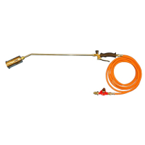 LPG BURNER SINGLE HEAD 3m HOSE 600mm NECK W/ ADJ. REGULATOR