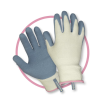 BAMBOO SMALL CLIP GLOVES LIGHT DUTY - BLUE & WHITE