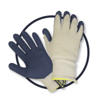 "COSY" MEDIUM CLIP GLOVES DARK BLUE/ CREAM