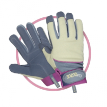 GEN. PURPOSE SMALL CLIP GLOVES MEDIUM DUTY - BLUE/WHITE/PINK