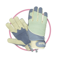 SHOCK ABSORB MED. CLIP GLOVES HEAVY DUTY - BLUE/WHITE/MINT