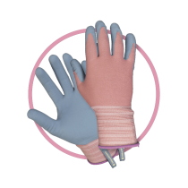 WEEDING MEDIUM CLIP GLOVES LIGHT DUTY - BLUE & PINK