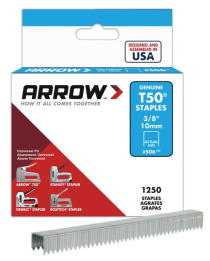 T50 3/8" - 10mm STAPLES (1250) ARROW