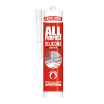 EVO-STIK ALL PURPOSE SILICONE SEALANT - BROWN