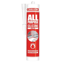 EVO-STIK ALL PURPOSE SILICONE SEALANT - WHITE