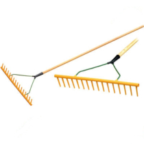 POLYPROPYLENE HAY RAKE & WOODEN HANDLE