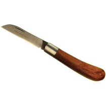 LAMBS FOOT KNIFE with 70mm STRAIGHT BLADE & WOODEN HANDLE