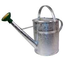 9L STEEL WATERING CAN GALVANISED