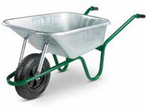 120L PROFESSIONAL GALV WALSALL Wheelbarrow -Pneumatic