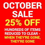 Image for October Sale - 25% OFF Clearance