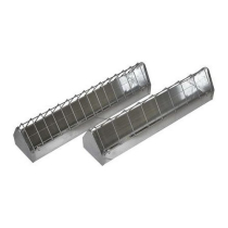 METAL CHICK TROUGH 60mm BAR SPACING