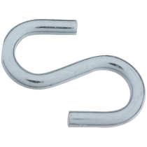 6mm S HOOK GALVANISED PACK OF 2