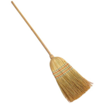 HOUSEHOLD CORN BROOM C/W HANDLE  USA PATTERN