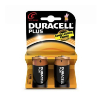 2 x C BATTERIES ALKALINE DURACELL PLUS