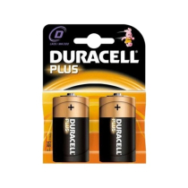 2 x D BATTERIES ALKALINE DURACELL PLUS