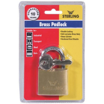 30mm DOUBLE LOCKING BRASS PADLOCK