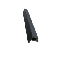 NS 2.5m Dena COMPOSITE SLTD CLAD END TRIM BLACK 49x49