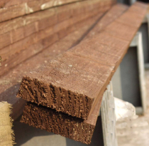 3.6x75x22 SAWN RAIL BROWN TREATED (12'x3"x1")