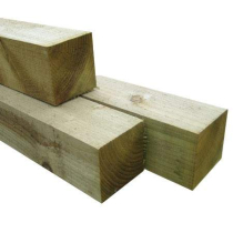 3.6x50x50 SAWN RAIL GREEN TREATED (12'x2"x2")