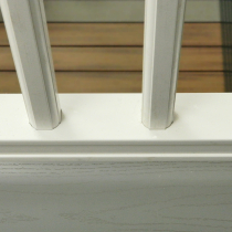 SCULPTURED BOTTOM RAIL COLOURS:WHITE, BEIGE, CREAM