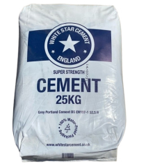 WHITE STAR CEMENT 25KG BAGS