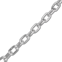 4mm x 26mm STRAIGHT LINK CHAIN BZP PER METRE