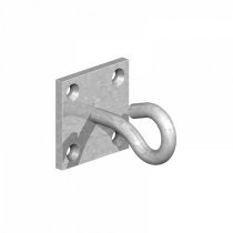 CHAIN HOOK ON PLATE 50X50mm (LOOSE)