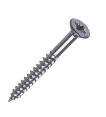 4gx3/4" CSK POZI SCREW BZP TWINTHREAD WOODSCREWS PACK 25