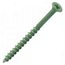 DECK SCREW 9x2 4.5x50mm PLATED GREEN BOX OF 200