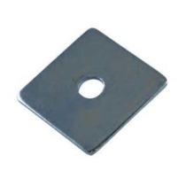 20mm HOLE SQUARE PLATE WASHER PACK OF 10 (50x50x3mm) BZP