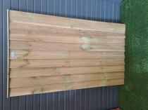 900mmWx1.50m FEATHER EDGE GATE GREEN TREATED