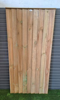 900mmWx1.80m FEATHER EDGE GATE GREEN TREATED