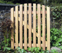 3'W x 3'7"H CURVED WICKET GATE TREATED SOFTWOOD