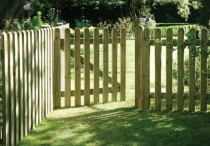 3'Hx3'W PLANED PALING GATE ROUNDED TOP TREATED