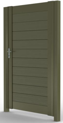 NS DURAPOST ALUMINIUM GATE KIT OLIVE GREY