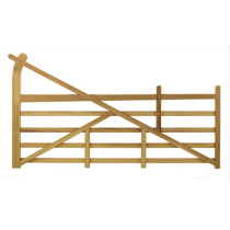 5'7"/3'7"H X 12'W BLENHEIM GATE IROKO HARDWOOD (MTO)