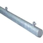 GATE POST 100x100mm HANG GALV USE FOR ASHBOURNE/H.MESH GATES