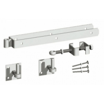 12" HINGE KIT ADJ.BAND/4"X4" HOOK ON PLATES GALVANISED