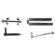 12"GALVANISED ADJUSTABLE HINGE KIT FOR TIMBER FIELD GATE