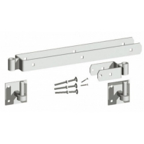 18"DOUBLE STRAP HINGE SET WITH HOOKS ON PLATE GALVANISED(PACK