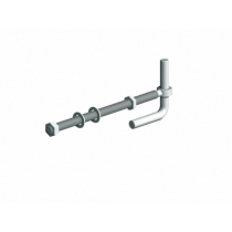 LOCK THROUGH HOOK 19mm PIN GALVANISED TO SUIT POST 4"-12"